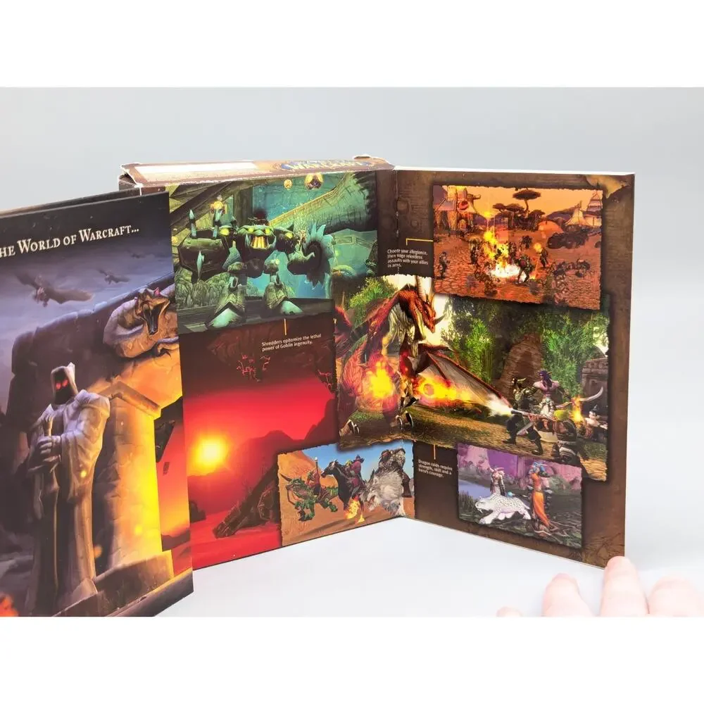 World of Warcraft Windows Mac, 2004 5 Disc Set PC Video Game Complete Manual